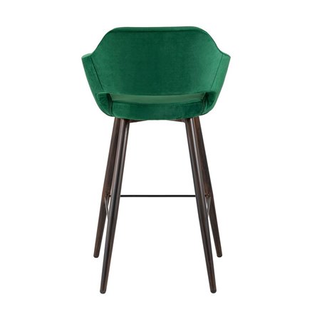 Саймон обивка велюр темно-зеленый ножки металл темное дерево