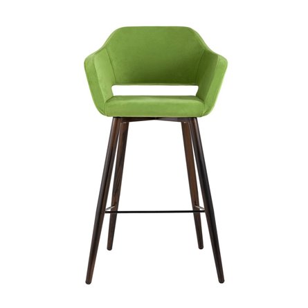 Саймон обивка велюр травяной ножки металл темное дерево