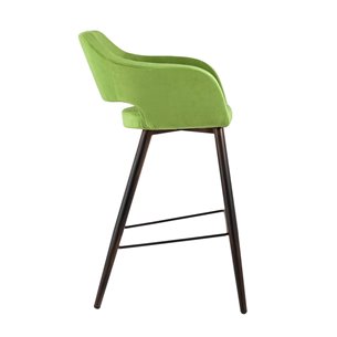 Саймон обивка велюр травяной ножки металл темное дерево