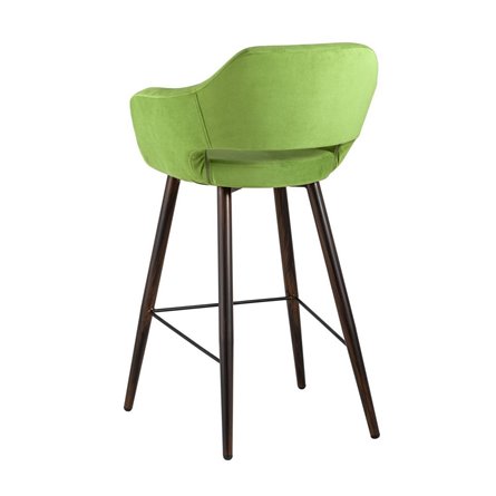 Саймон обивка велюр травяной ножки металл темное дерево