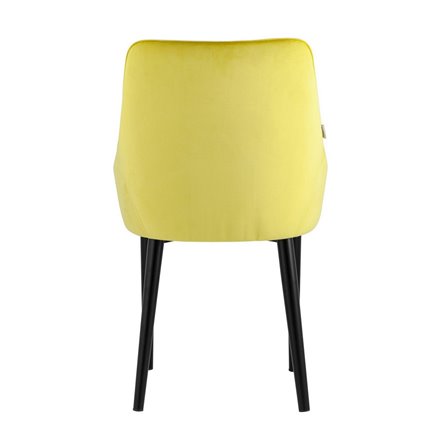 Джоан велюр жёлтый ножки металл черные