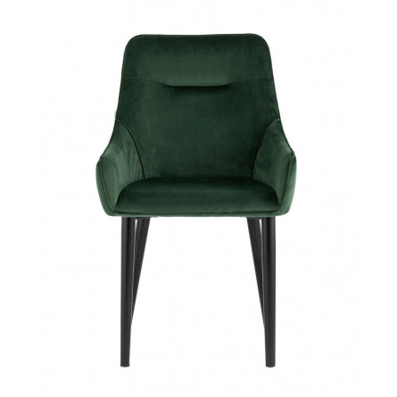 Джоан велюр зелёный ножки металл черные