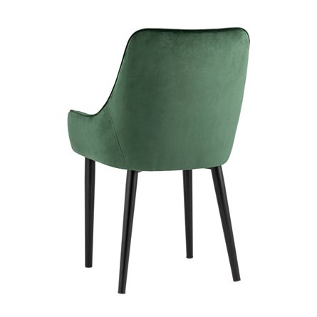 Джоан велюр зелёный ножки металл черные