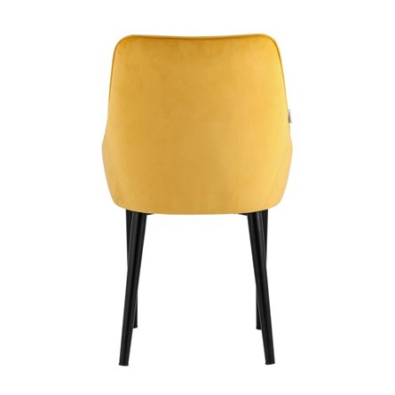 Джоан велюр оранжевый ножки металл черные