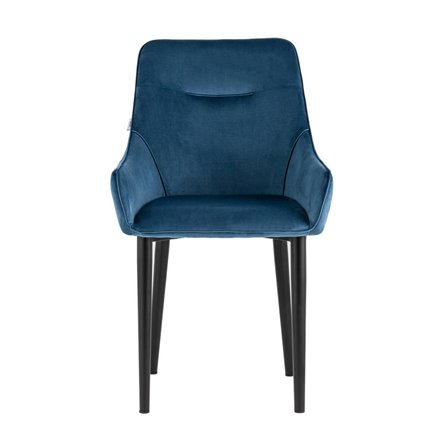 Джоан велюр пыльно-синий ножки металл черные