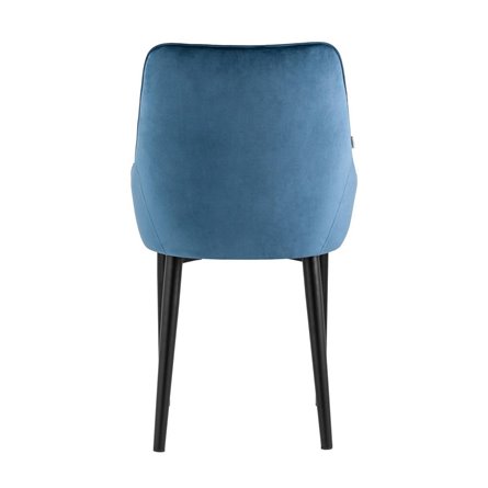 Джоан велюр пыльно-синий ножки металл черные