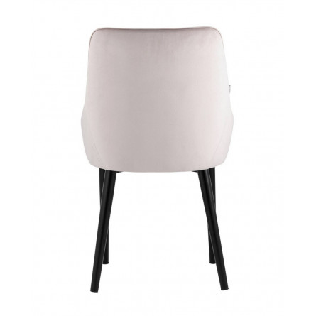 Джоан велюр светло-розовый ножки металл черные