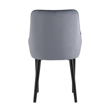 Джоан велюр серый ножки металл черные