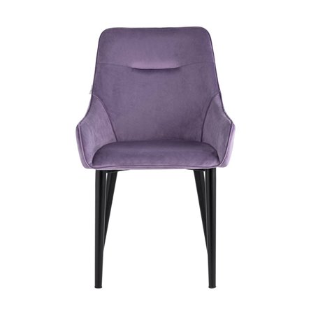 Джоан велюр сиреневый ножки металл черные