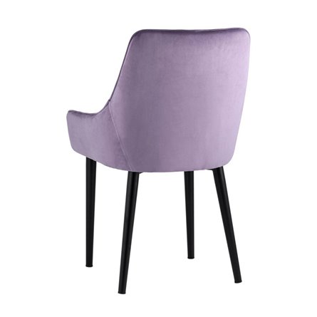 Джоан велюр сиреневый ножки металл черные