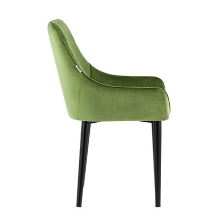 Джоан велюр травяной ножки металл черные