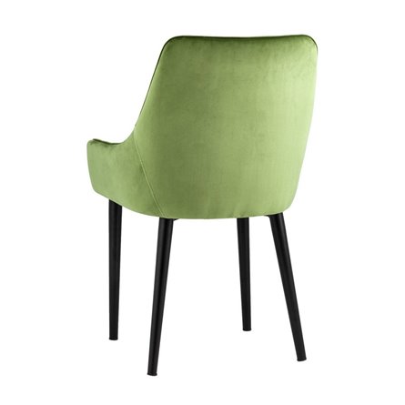 Джоан велюр травяной ножки металл черные