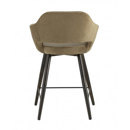 Саймон велюр капучино ножки металл темное дерево