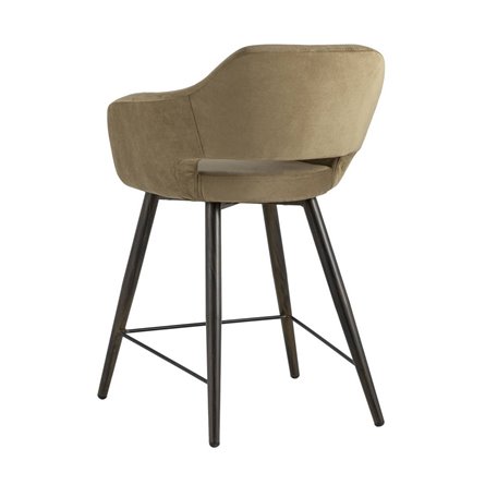 Саймон велюр капучино ножки металл темное дерево