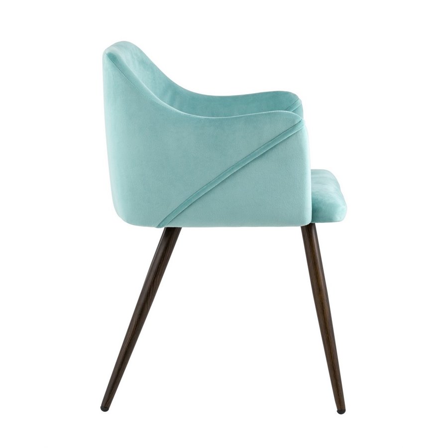 Саймон велюр тёмно-зелёный ножки металл темное дерево Саймон велюр тёмно-зелёный ножки металл темное дерево