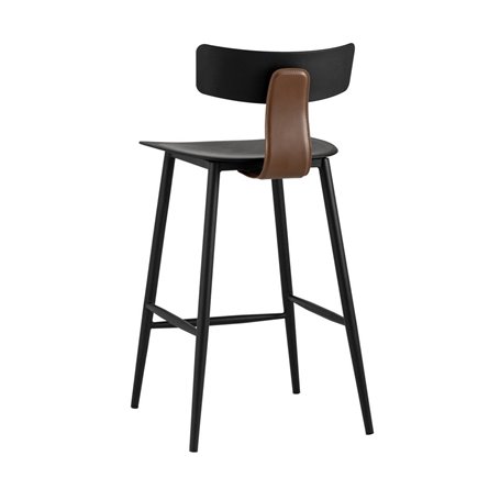 полубарный ANT пластиковый черный вставки экокожа