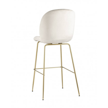 Beetle со спинкой бежевый мягкий каркас металлический