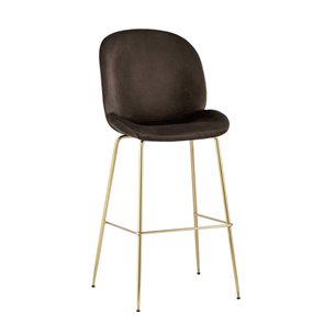 Beetle со спинкой коричневый мягкий каркас металлический