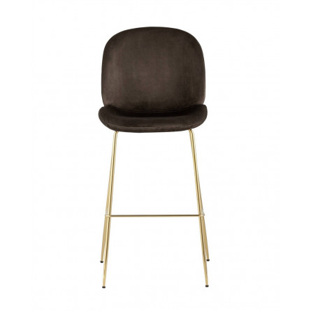 Beetle со спинкой коричневый мягкий каркас металлический