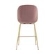 Beetle со спинкой темно-розовый золотые ножки обивка велюр металлический каркас Beetle со спинкой темно-розовый золотые ножки обивка велюр металлический каркас