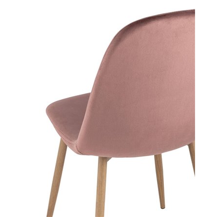 Валенсия, мягкая велюровая обивка, каркас металлический c принтом под дерево, цвет пыльно-розовы