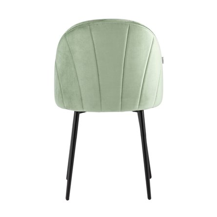 Логан велюр фисташковый ножки металл черные