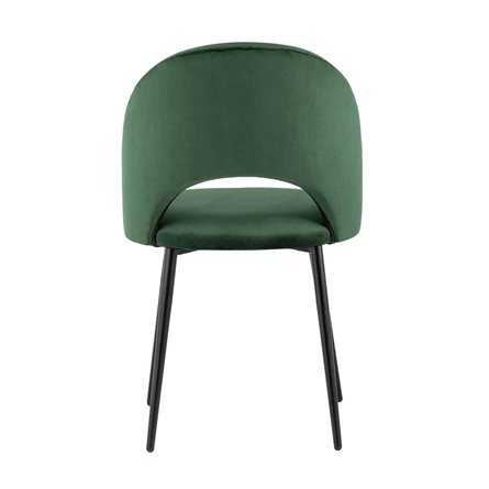 Меган велюр зелёный ножки металл черные