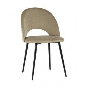 Меган велюр капучино ножки металл черные