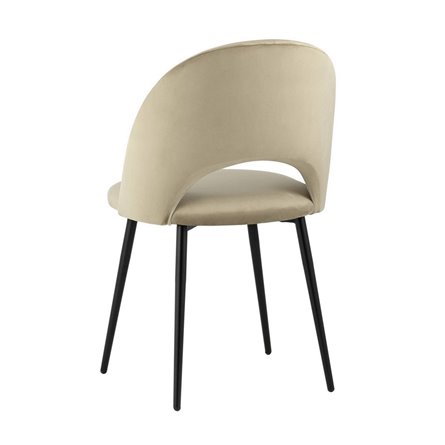 Меган велюр капучино ножки металл черные