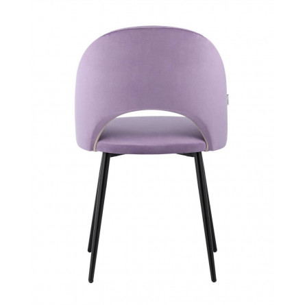Меган велюр сиреневый ножки металл черные