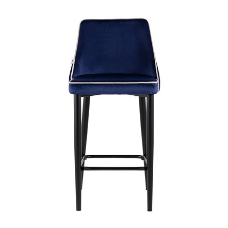 Коби обивка велюр синий ножки металл черные