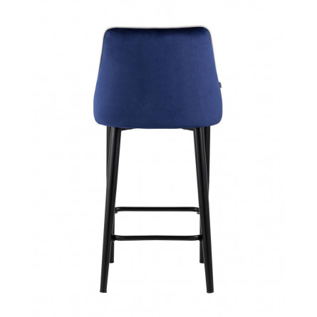 Коби обивка велюр синий ножки металл черные