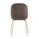 Beetle коричневый, металлический каркас, бархатная обивка, золотые ножки Beetle коричневый, металлический каркас, бархатная обивка, золотые ножки