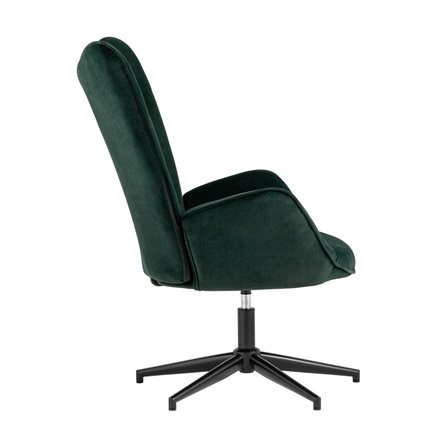 Филадельфия велюр изумрудный ножка черная