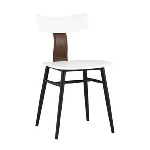 обеденный ANT пластиковый белый вставки экокожа