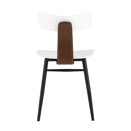 обеденный ANT пластиковый белый вставки экокожа