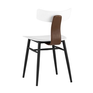 обеденный ANT пластиковый белый вставки экокожа