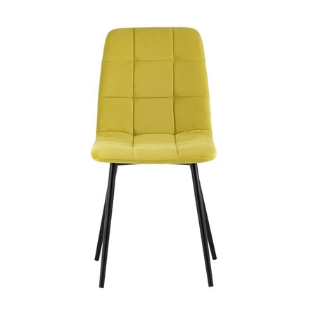 Oliver велюр золотистый ножки металл черные