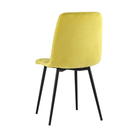 Oliver велюр золотистый ножки металл черные