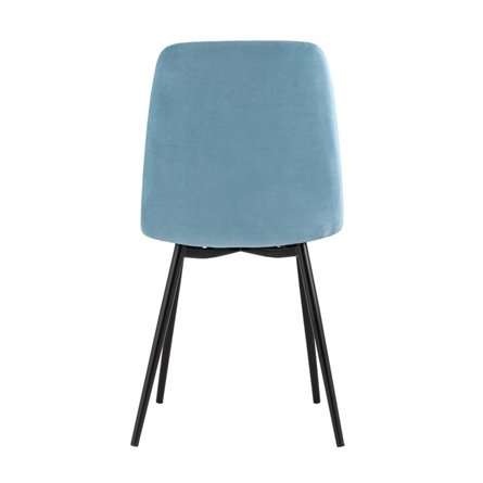 Oliver велюр пыльно-голубой ножки металл черные