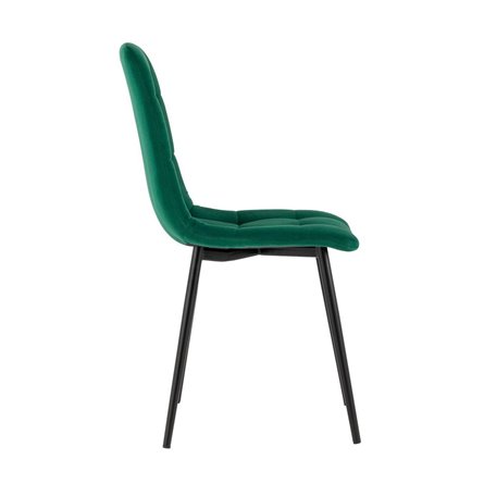 Oliver велюр тёмно-зелёный ножки металл черные