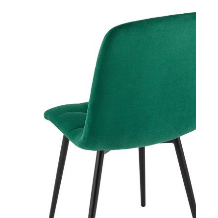 Oliver велюр тёмно-зелёный ножки металл черные