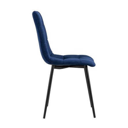 Oliver велюр тёмно-синий ножки металл черные