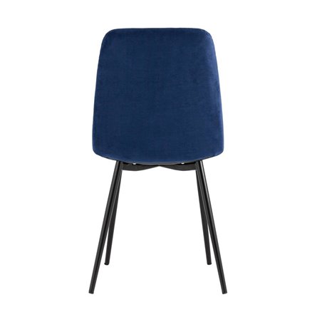 Oliver велюр тёмно-синий ножки металл черные