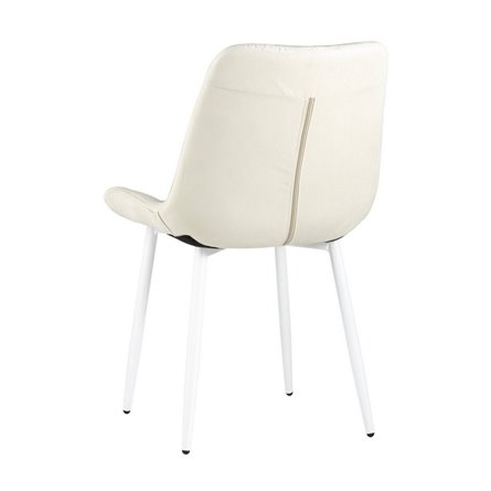 Флекс велюр светло-бежевый белые ножки