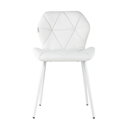 Эдвин обивка экокожа белый ножки металл белые