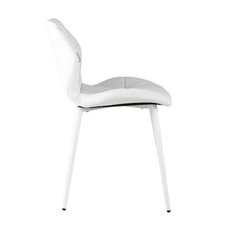 Эдвин обивка экокожа белый ножки металл белые