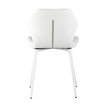 Эдвин обивка экокожа белый ножки металл белые