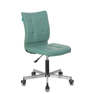 Бюрократ CH-330M/GREY без подлокотников серо-голубой Lincoln 212 обивка экокожа крест