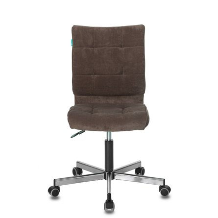 Бюрократ CH-330M/LT-10 без подлокотников темно-коричневый обивка велюр крестовина металл